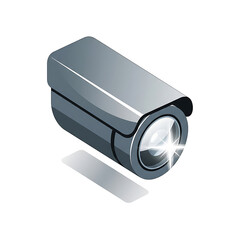 Security Eye: Illustrative imagery of a security camera, symbolizing surveillance and vigilance. Clean lines and modern design.