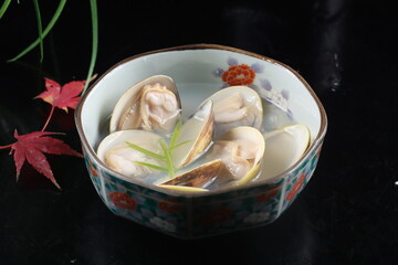 food, japanese cuisine, delicious, clam soup