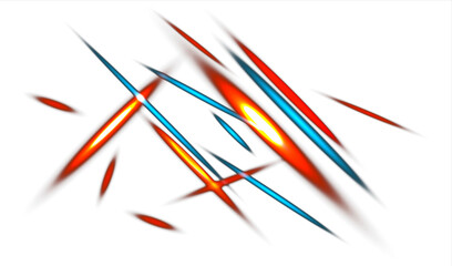 glowing neon light element