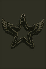 vector illustration of an angel