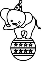 Circus Animal Line Style