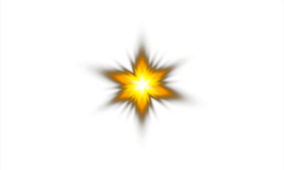 glow star burst effect element
