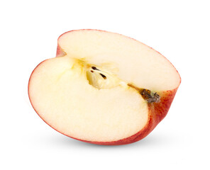 red apple isolated on transparent png ( Image from camera)