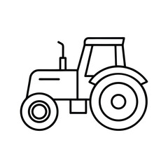tractor line art