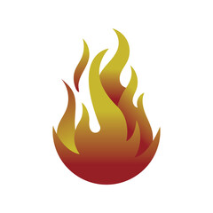 fire and flames vector icon
