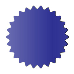 set of vector stamp with blue ribbon