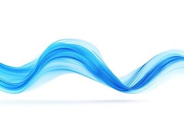 blue brush stroke of paint isolated