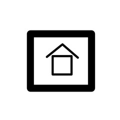 home icon on a white background