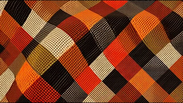  Colorful Autumn Patchwork Fabric Texture