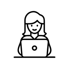 Editable Stroke Line Icons – Office Workspace, Corporate Tools, and Business Equipment Vector Set