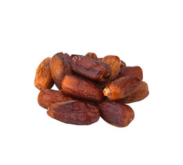 Pile of tasty dry dates isolated on transparen png. Arabic food
