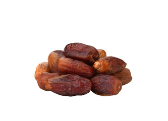 Pile of tasty dry dates isolated on transparen png. Arabic food