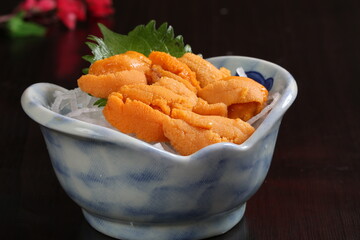 food, japanese cuisine, delicious, sea urchin sashimi