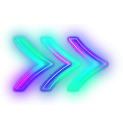 Gradient Neon Arrow