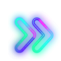 Gradient Neon Arrow