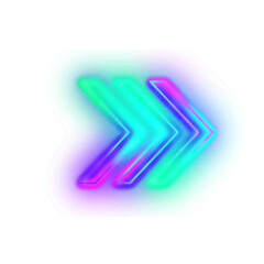 Gradient Neon Arrow