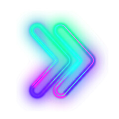 Obraz premium Gradient Neon Arrow