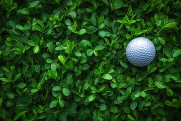 Golfing Ball on Greenery, A Leisurely Field Day for A Round of Game