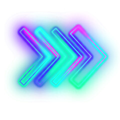 Gradient Neon Arrow