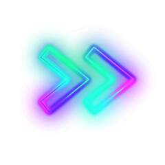 Gradient Neon Arrow