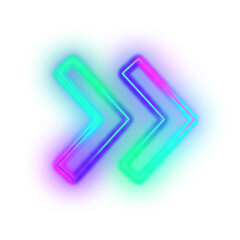 Gradient Neon Arrow