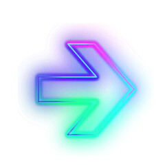 Gradient Neon Arrow