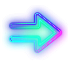 Gradient Neon Arrow