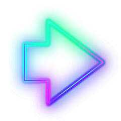 Gradient Neon Arrow
