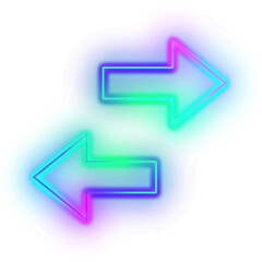 Gradient Neon Arrow