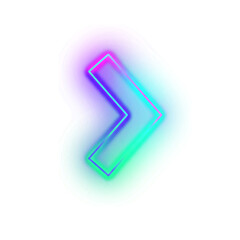 Gradient Neon Arrow