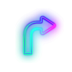 Gradient Neon Arrow