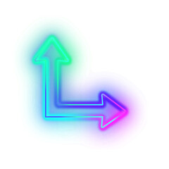 Gradient Neon Arrow