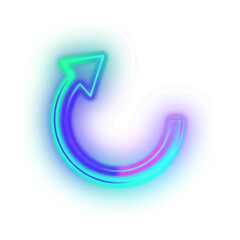 Gradient Neon Arrow