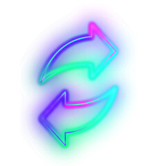 Gradient Neon Arrow