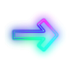 Gradient Neon Arrow