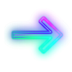 Gradient Neon Arrow