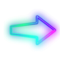 Gradient Neon Arrow