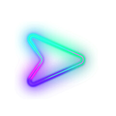 Gradient Neon Arrow