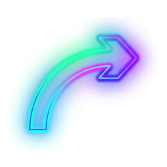 Gradient Neon Arrow