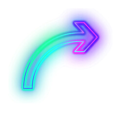Gradient Neon Arrow