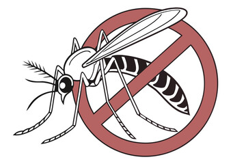 Fototapeta premium insect, anti-mosquito, bug, forbidden sign