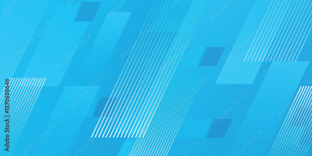 Aufkleber blue shape abstract background overlap layer on light space with diagonal shape effect decoration. m