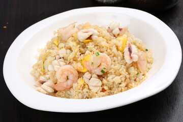 food, japanese cuisine, delicious, seafood fried rice