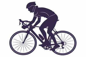 Fototapeta premium Ride the Wind | Dynamic Cyclist Silhouette Design