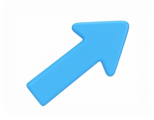 arrow 3d rendering isolated on white background cartoon plastic style icon