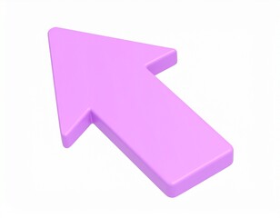 arrow 3d rendering isolated on white background cartoon plastic style icon