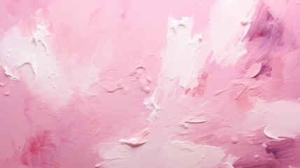 Dive Into Pink, Abstract Oil Painting Creates a Warm, Calming Feeling