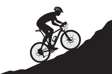 Ride the Wind | Dynamic Cyclist Silhouette Design