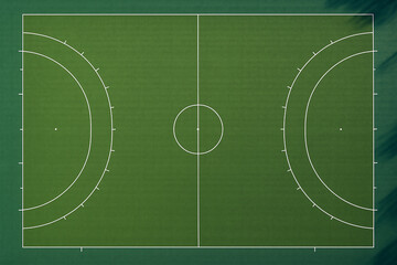 Soccer and football field with green grass net and white game lines illustration