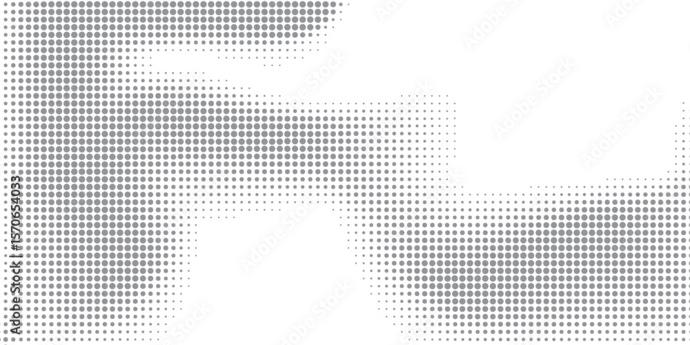 Poster minimal abstract halftone background with black gradient and dot overlay.